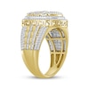 Thumbnail Image 2 of Men's Multi-Diamond Cushion-Shaped Ring 1 ct tw 10K Yellow Gold