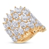 Thumbnail Image 2 of KAY Lab-Grown Diamonds Marquise, Oval & Round-Cut Stacked Fashion Ring 10 ct tw 14K Yellow Gold