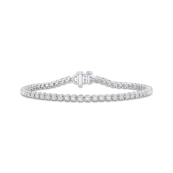 KAY Lab-Grown Diamonds Tennis Bracelet 3 ct tw 10K White Gold 7"