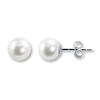Thumbnail Image 0 of Cultured Pearl Earrings 14K White Gold