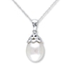 Thumbnail Image 1 of Cultured Pearl Necklace 10K White Gold