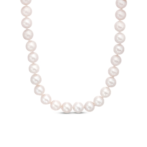 Cultured Pearl Necklace 10K Yellow Gold