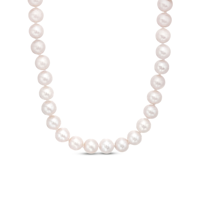 Main Image 1 of Cultured Pearl Necklace 10K Yellow Gold