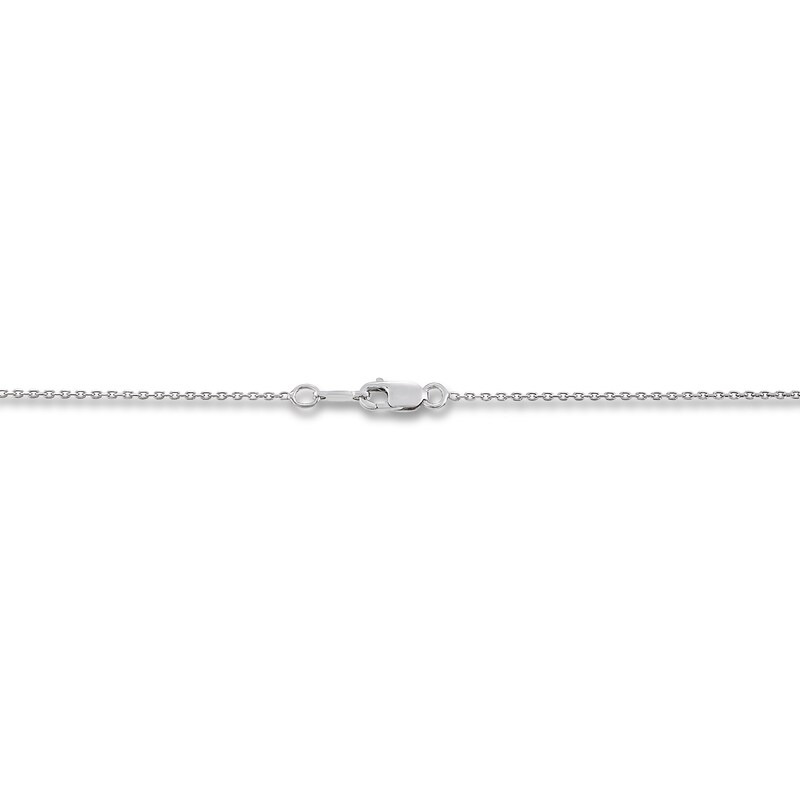 Cultured Pearl Necklace 1/20 ct tw Diamonds Sterling Silver 18"