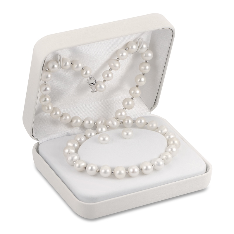Boxed Set Cultured Pearl Sterling Silver