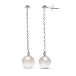 Freshwater Cultured Pearl Dangle Earrings Sterling Silver