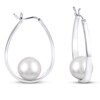 Thumbnail Image 0 of Freshwater Cultured Pearl Hoop Earrings Sterling Silver