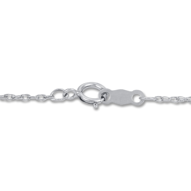 Main Image 3 of Freshwater Cultured Pearl Cross Necklace Sterling Silver 18&quot;