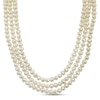 Thumbnail Image 0 of Triple Strand Cultured Pearl Necklace Sterling Silver