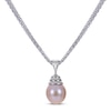 Thumbnail Image 0 of Pink Cultured Pearl Multi-Strand Necklace Sterling Silver 18"