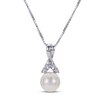 Cultured Pearl Necklace Sterling Silver 18"