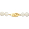 Thumbnail Image 2 of Cultured Pearl Bracelet 14K Yellow Gold 7.5"