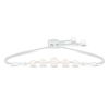 Thumbnail Image 0 of Cultured Pearl & Diamond Bolo Bracelet Sterling Silver