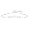 Thumbnail Image 0 of Cultured Pearl & Diamond Bolo Bracelet Sterling Silver