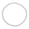 Thumbnail Image 0 of Single Strand Cultured Akoya Pearl Necklace 14K White Gold 18"