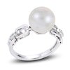 Thumbnail Image 0 of Cultured Pearl & White Topaz Ring Sterling Silver