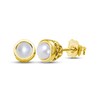 Thumbnail Image 1 of Cultured Pearl Stud Earrings 10K Yellow Gold