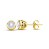 Thumbnail Image 2 of Cultured Pearl Stud Earrings 10K Yellow Gold