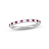 Thumbnail Image 1 of Neil Lane Rhodolite Garnet & Diamond Anniversary Ring 1/5 ct tw 14K White Gold