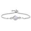Thumbnail Image 4 of Cultured Pearl & White Lab-Created Sapphire Boxed Set Sterling Silver