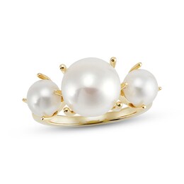 Cultured Pearl Ring 10K Yellow Gold