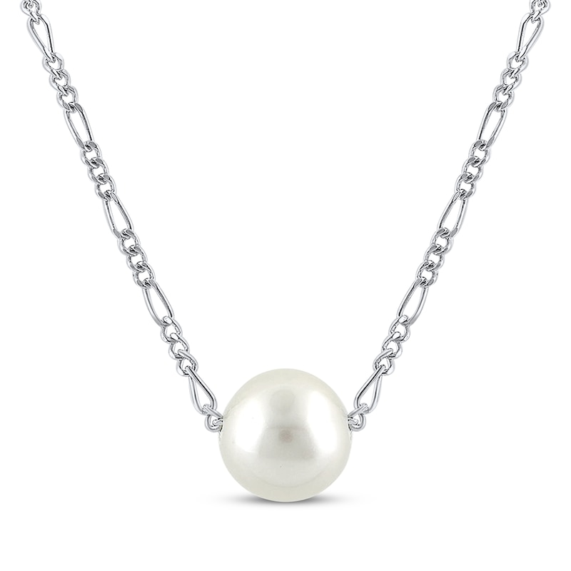 Sterling Silver Cultured Pearl String Necklace