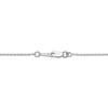 Thumbnail Image 3 of Cultured Pearl & Round-Cut White Lab-Created Sapphire Necklace Sterling Silver 18”