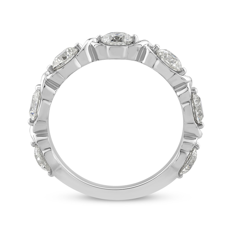 Main Image 2 of Round-Cut Diamond Anniversary Band 2 ct tw 14K White Gold