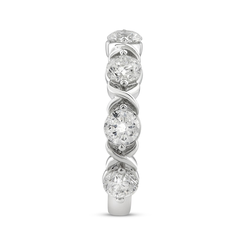 XO from KAY Round-Cut Diamond Anniversary Band 2 ct tw 14K White Gold