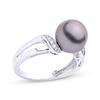 Tahitian Cultured Pearl & Diamond Ring 1/15 ct tw 14K White Gold