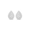 Thumbnail Image 1 of Multi-Diamond Teardrop Frame Stud Earrings 1/2 ct tw 14K White Gold