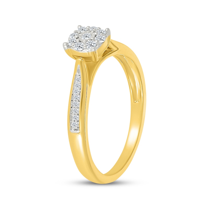 Main Image 2 of Diamond Promise Ring 1/6 ct tw 10K Yellow Gold