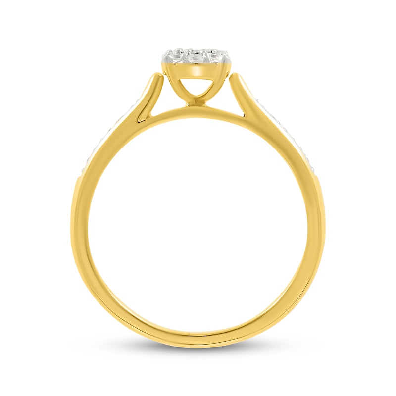 Main Image 3 of Diamond Promise Ring 1/6 ct tw 10K Yellow Gold