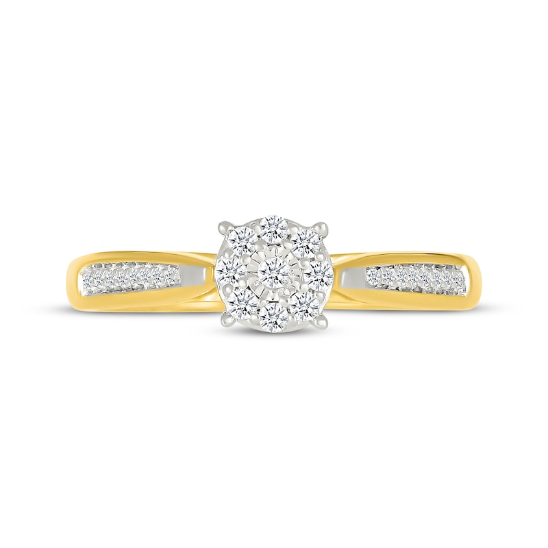 Main Image 4 of Diamond Promise Ring 1/6 ct tw 10K Yellow Gold