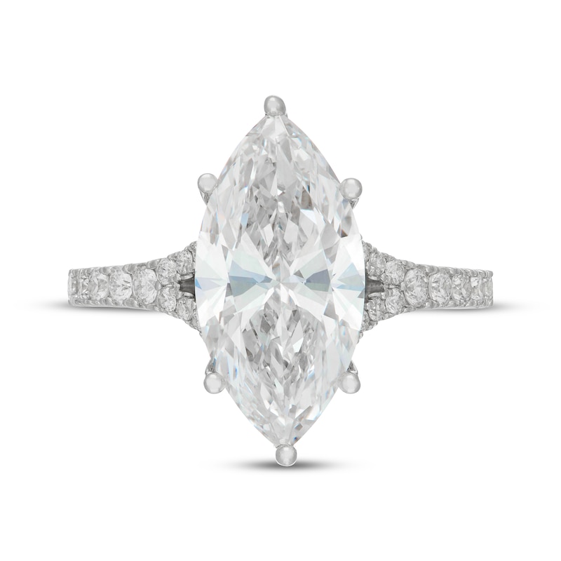 Main Image 3 of Neil Lane Artistry Marquise-Cut Lab-Grown Diamond Engagement Ring 4-5/8 ct tw 14K White Gold