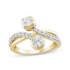 Thumbnail Image 1 of KAY Lab-Grown diamonds Crossover Ring 1 ct tw 14K Yellow Gold