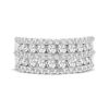 Thumbnail Image 4 of Adore Diamond Multi-Row Anniversary Ring 2 ct tw 10K White Gold