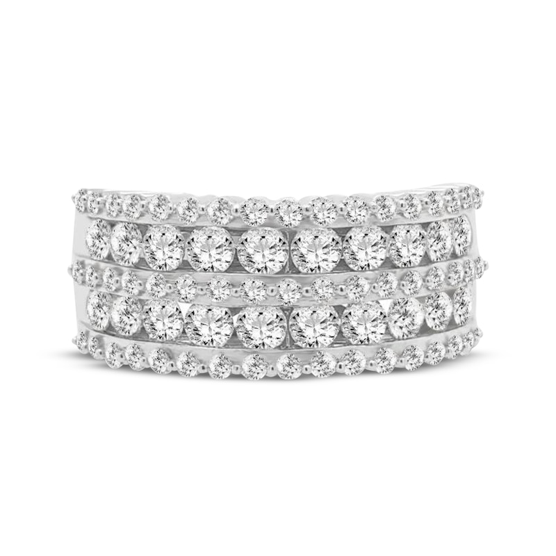 Main Image 4 of Adore Diamond Multi-Row Anniversary Ring 2 ct tw 10K White Gold