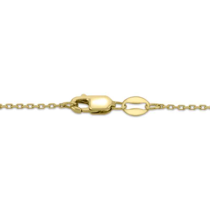 Main Image 3 of Cultured Pearl & Diamond Accent Flower Necklace 14K Yellow Gold 18"