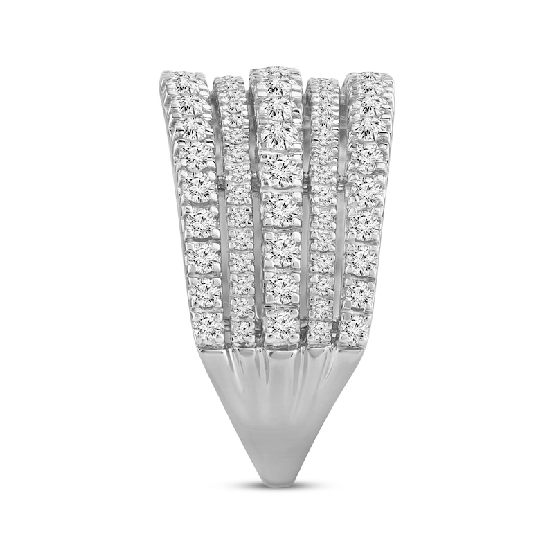 Main Image 2 of Adore Diamond Five-Row Anniversary Ring 1-1/2 ct tw 14K White Gold