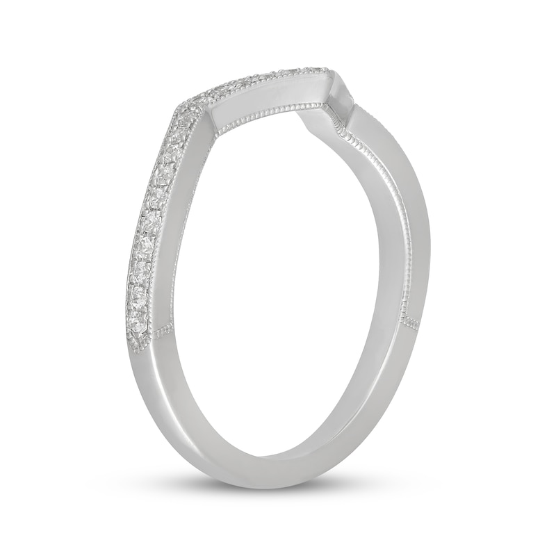 Main Image 5 of Neil Lane Diamond Chevron Wedding Band 1/5 ct tw 14K White Gold