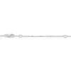 Thumbnail Image 4 of Cultured Pearl & White Lab-Created Sapphire Drop Necklace Sterling Silver 18"