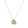 Thumbnail Image 3 of Cultured Pearl Tilted Heart Necklace 10K Yellow Gold 18"