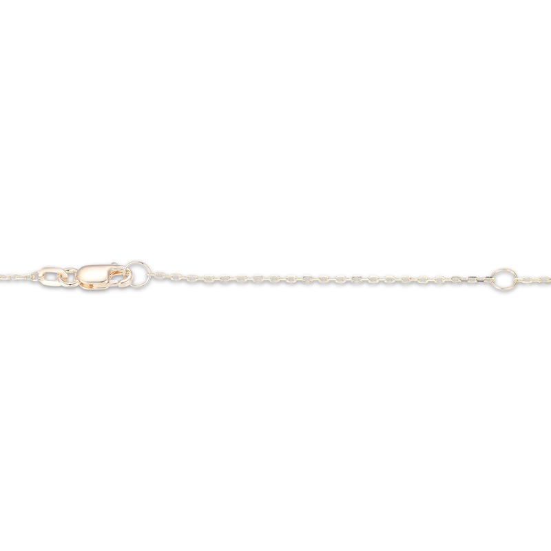 Main Image 4 of Cultured Pearl Tilted Heart Necklace 10K Yellow Gold 18"