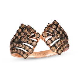 Le Vian Chocolate Diamond Ring 7/8 ct tw 14K Strawberry Gold