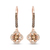 Thumbnail Image 2 of Le Vian Diamond Dangle Earrings 5/8 ct tw 14K Strawberry Gold