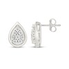 Thumbnail Image 3 of Diamond Teardrop Earrings 1/10 ct tw Sterling Silver
