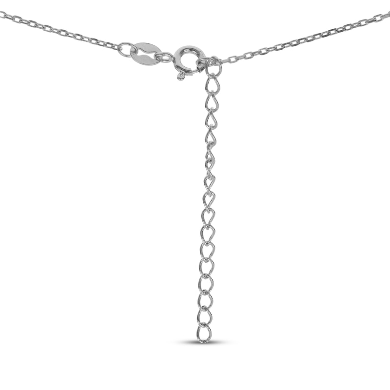 Main Image 2 of Cultured Pearl Necklace Sterling Silver 18"