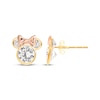 Thumbnail Image 1 of Children's Minnie Mouse Cubic Zirconia Stud Earrings 14K Two-Tone Gold
