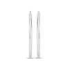 Thumbnail Image 2 of Polished Tube Hoop Earrings Sterling Silver 60mm